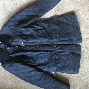 Barbour Navy Ladies Wax Coat